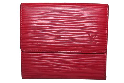 louis vuitton red epi leather wallet|Louis Vuitton small zippy wallet.